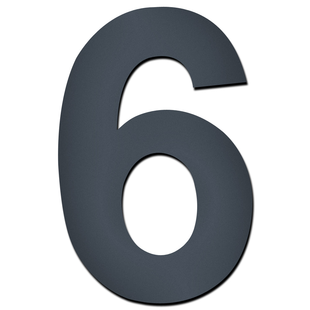 Hausnummer HS40 selbstklebend in anthrazit-grau Höhe 5,5 - 7,5 cm