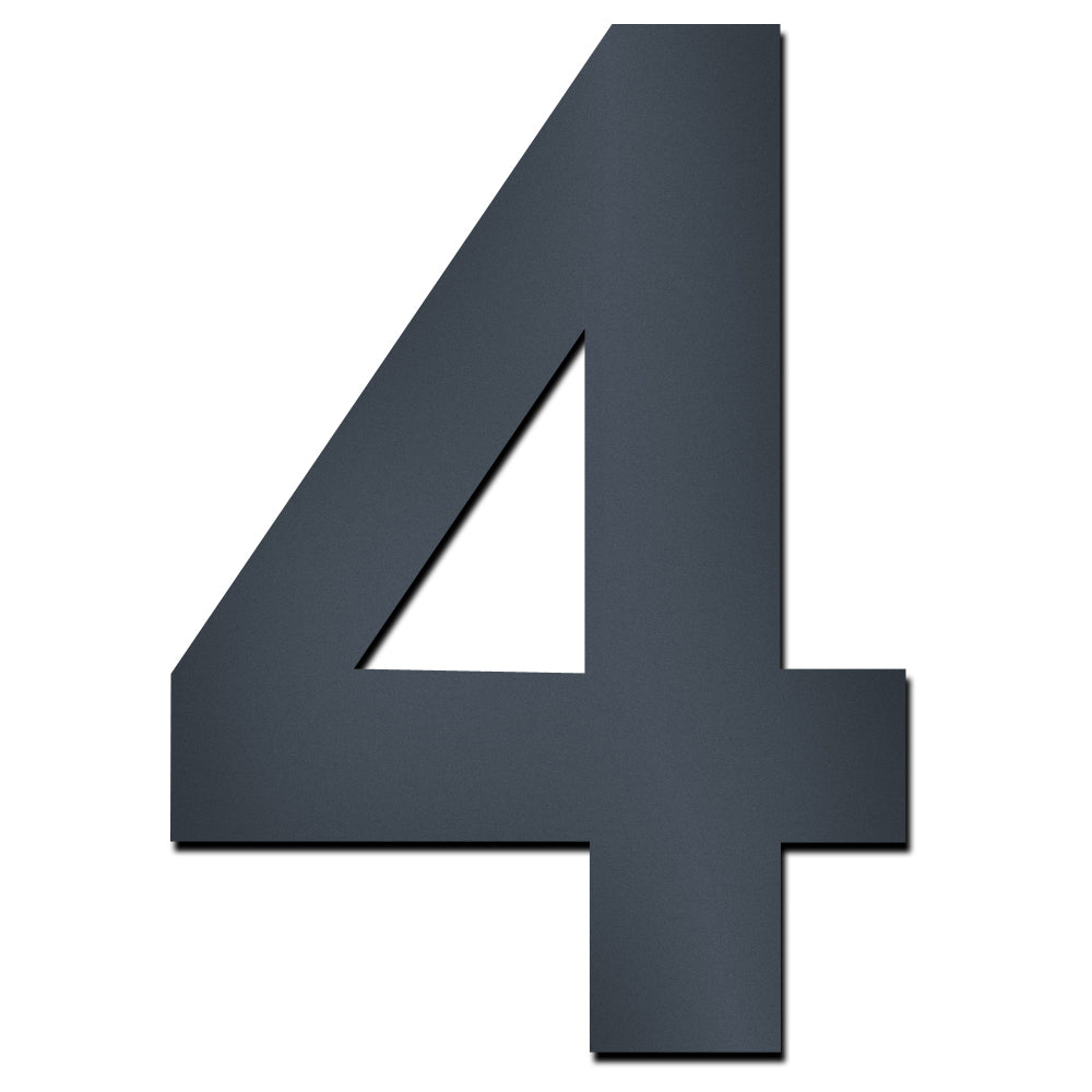 Hausnummer HS50 selbstklebend in anthrazit-grau Höhe ca.12 cm