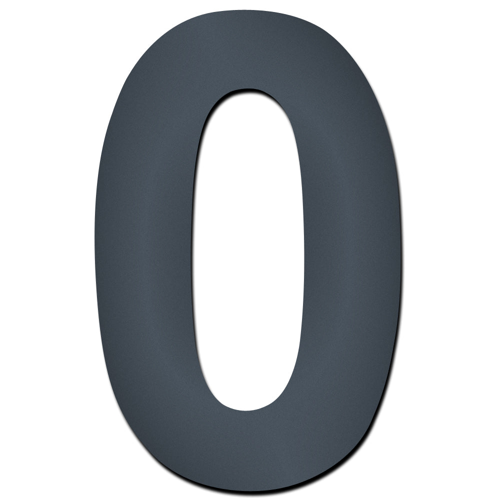 Hausnummer HS50 selbstklebend in anthrazit-grau Höhe ca.12 cm