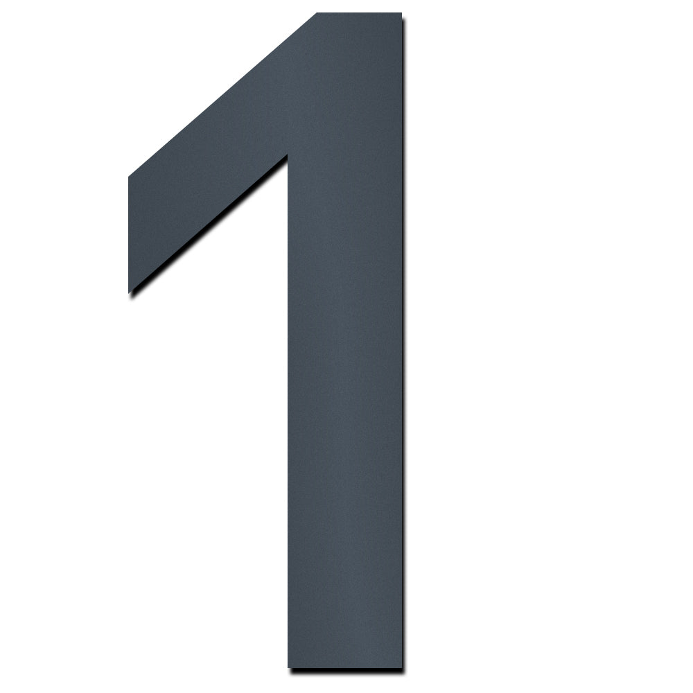 Hausnummer HS50 selbstklebend in anthrazit-grau Höhe ca.12 cm