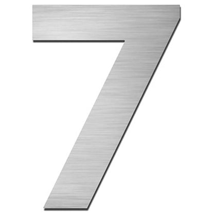 Hausnummer HS60 Edelstahl V4A selbstklebend ca. 8,5 - 12 cm