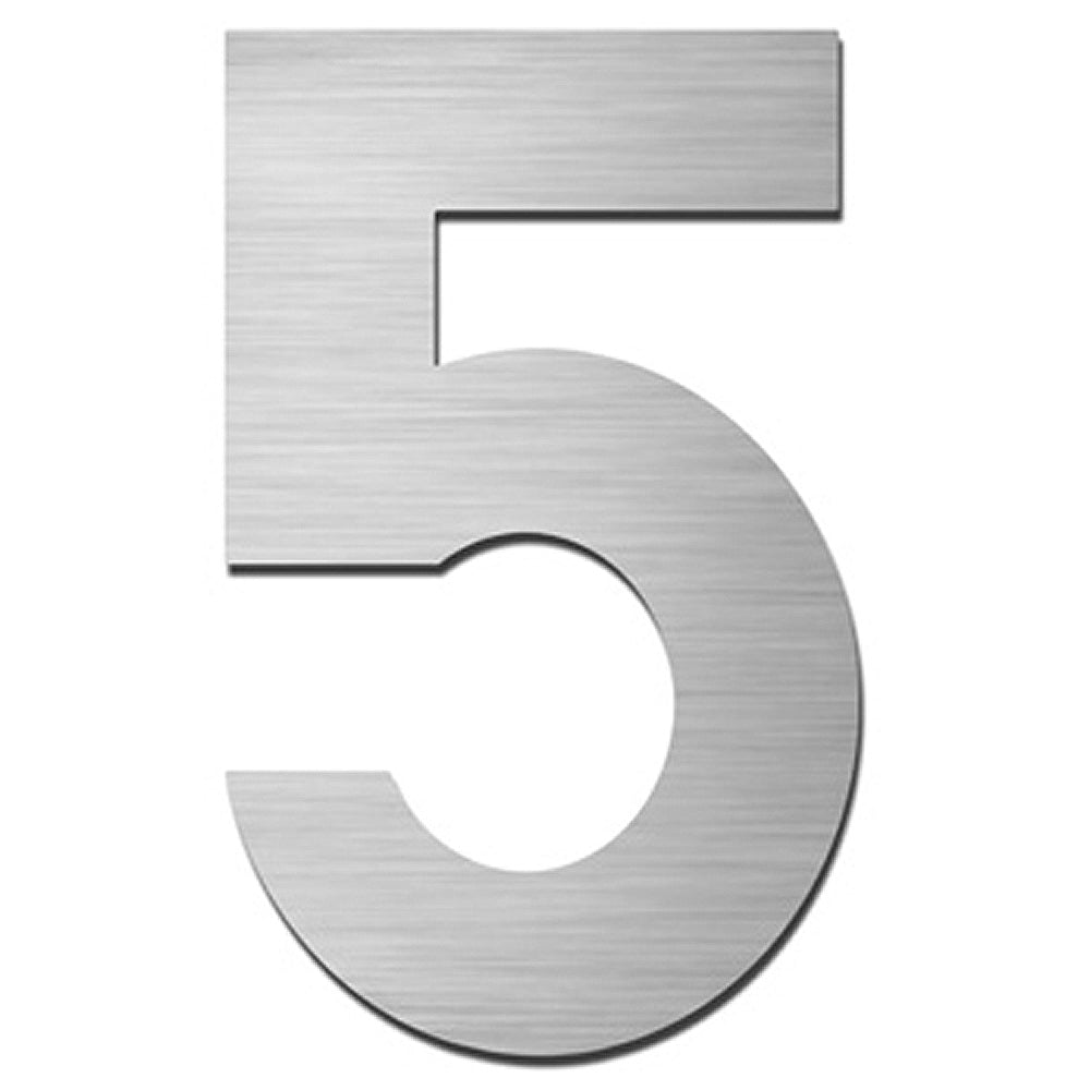 Hausnummer HS60 Edelstahl V4A selbstklebend ca. 8,5 - 12 cm