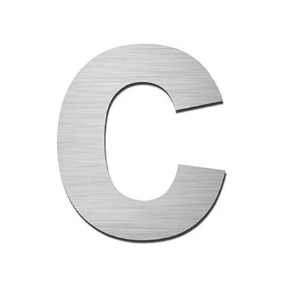 Hausnummer HS60 Edelstahl V4A selbstklebend ca. 8,5 - 12 cm