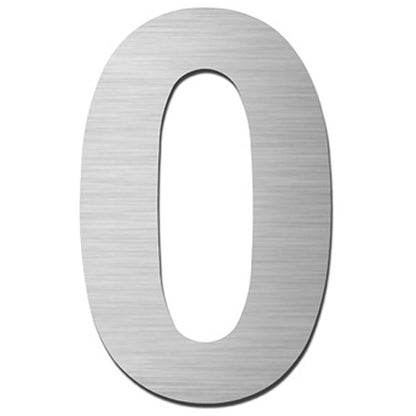 Hausnummer HS60 Edelstahl V4A selbstklebend ca. 8,5 - 12 cm