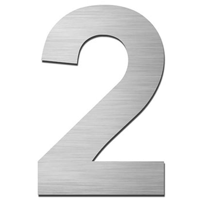 Hausnummer HS60 Edelstahl V4A selbstklebend ca. 8,5 - 12 cm