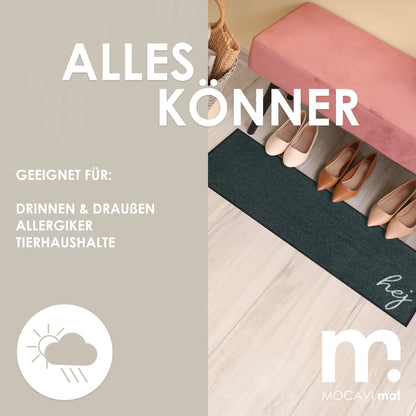 Läufer klein 30x100 Mat Hej anthrazit