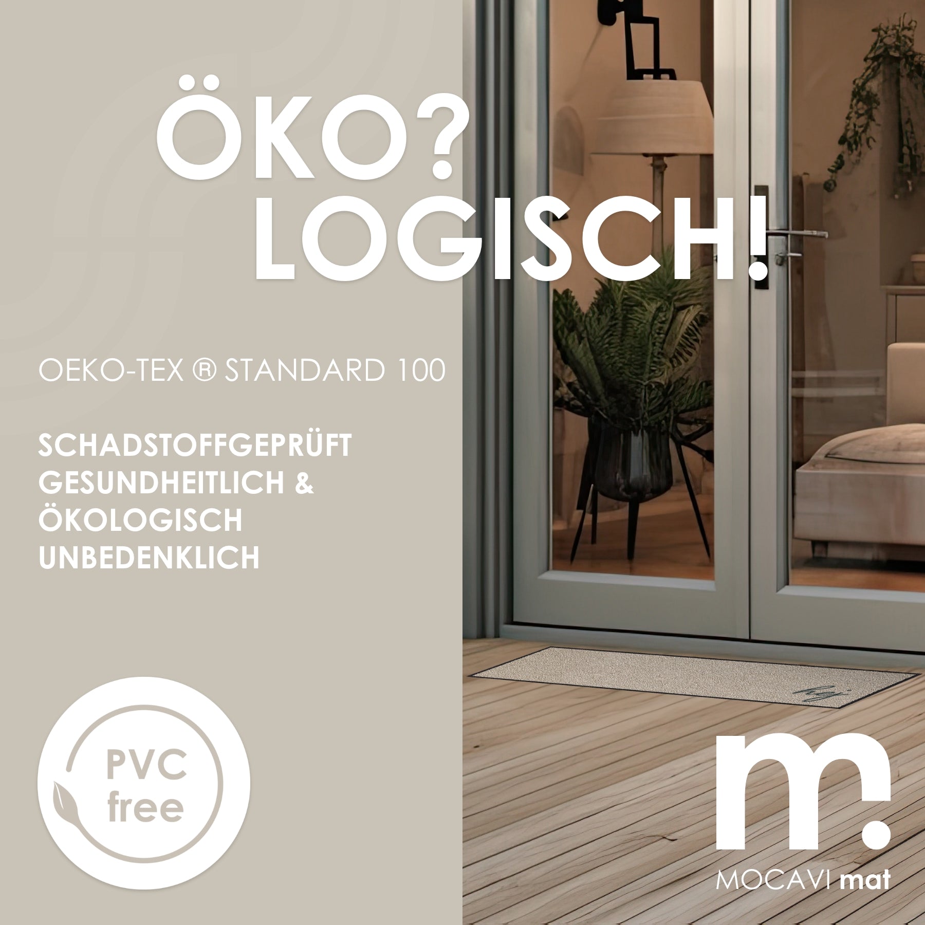 Läufer klein 30x100 Mat Hej beige