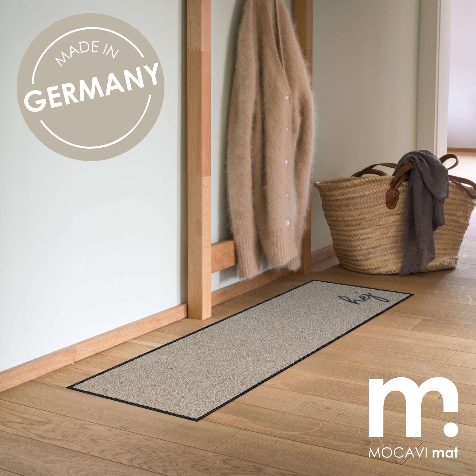 Läufer klein 30x100 Mat Hej beige