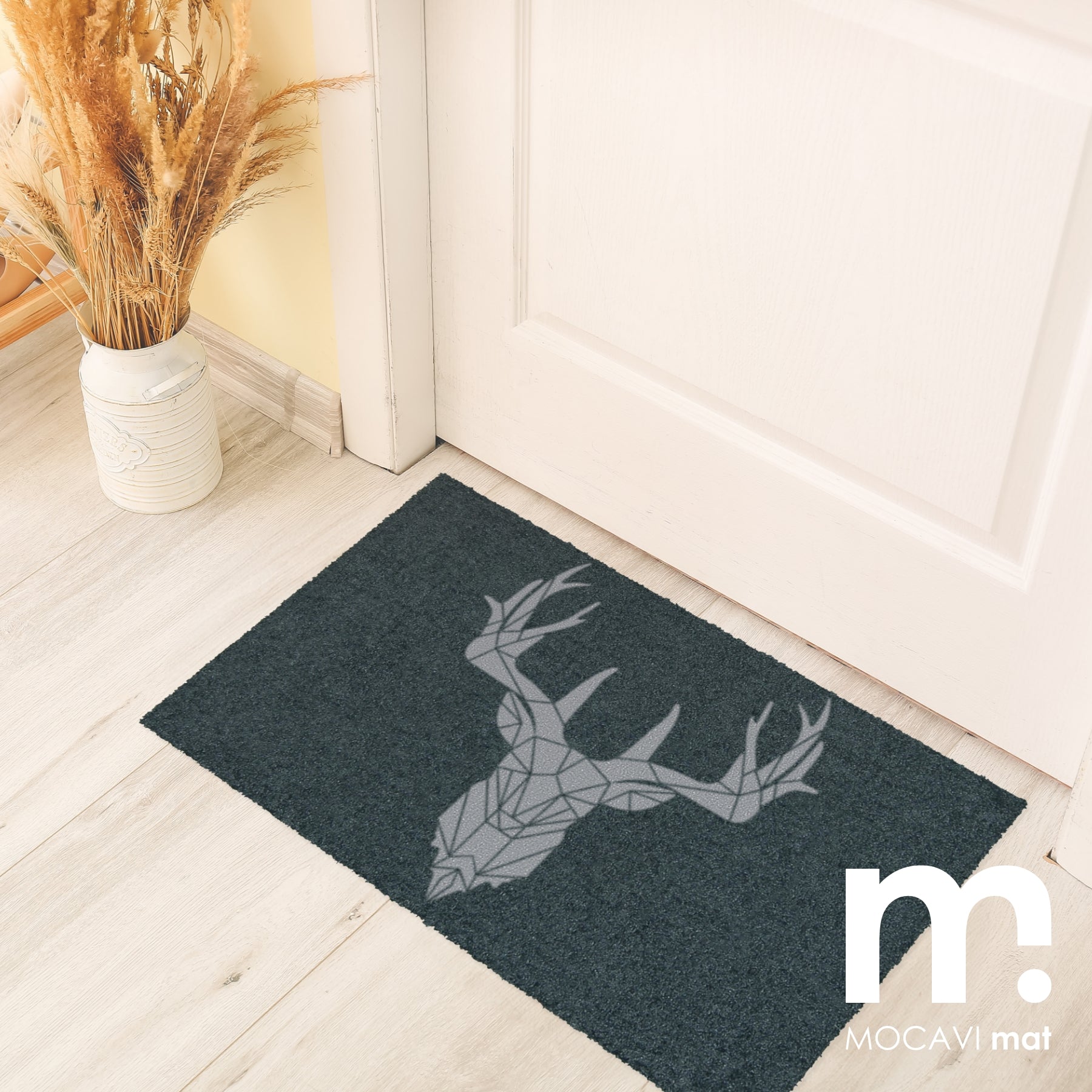 Fußmatte 45x70 Mat Hirsch anthrazit