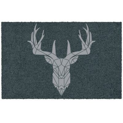 Fußmatte outdoor waschbar Hirsch anthrazit