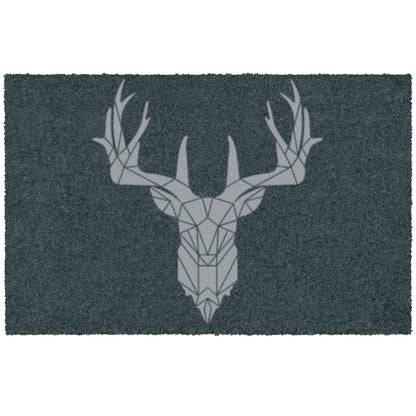 Fußmatte outdoor waschbar Hirsch anthrazit