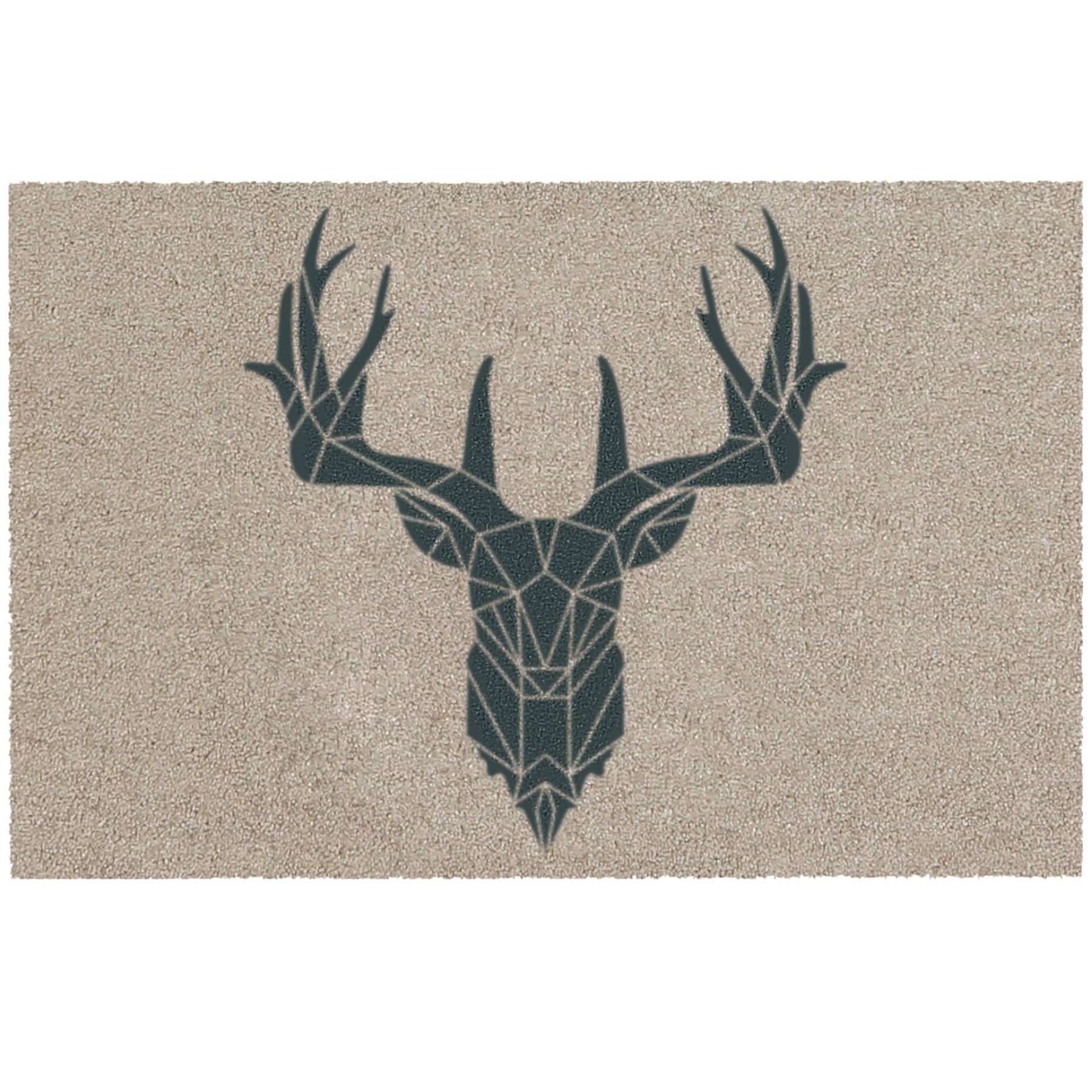 Fußmatte waschbar outdoor Hirsch beige