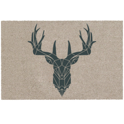 Fußmatte waschbar outdoor Hirsch beige