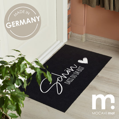 Fußmatte 45x70 Mat Schön das du da bist schwarz