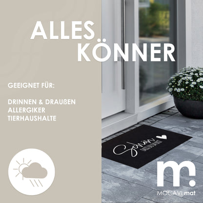 Fußmatte 45x70 Mat Schön das du da bist schwarz