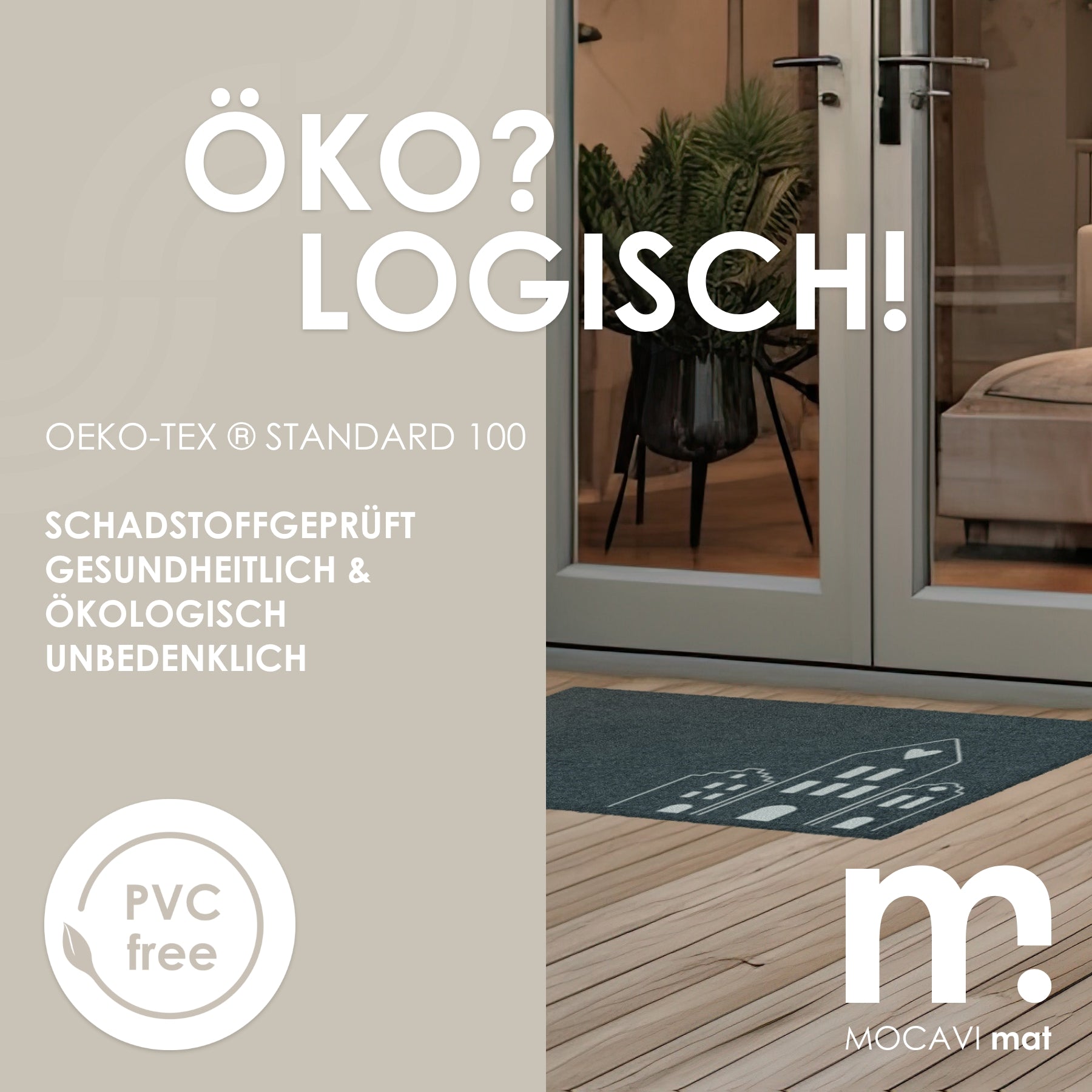 Fußmatte 45x70 Mat hygge anthrazit