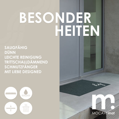 Fußmatte 45x70 Mat Hej anthrazit