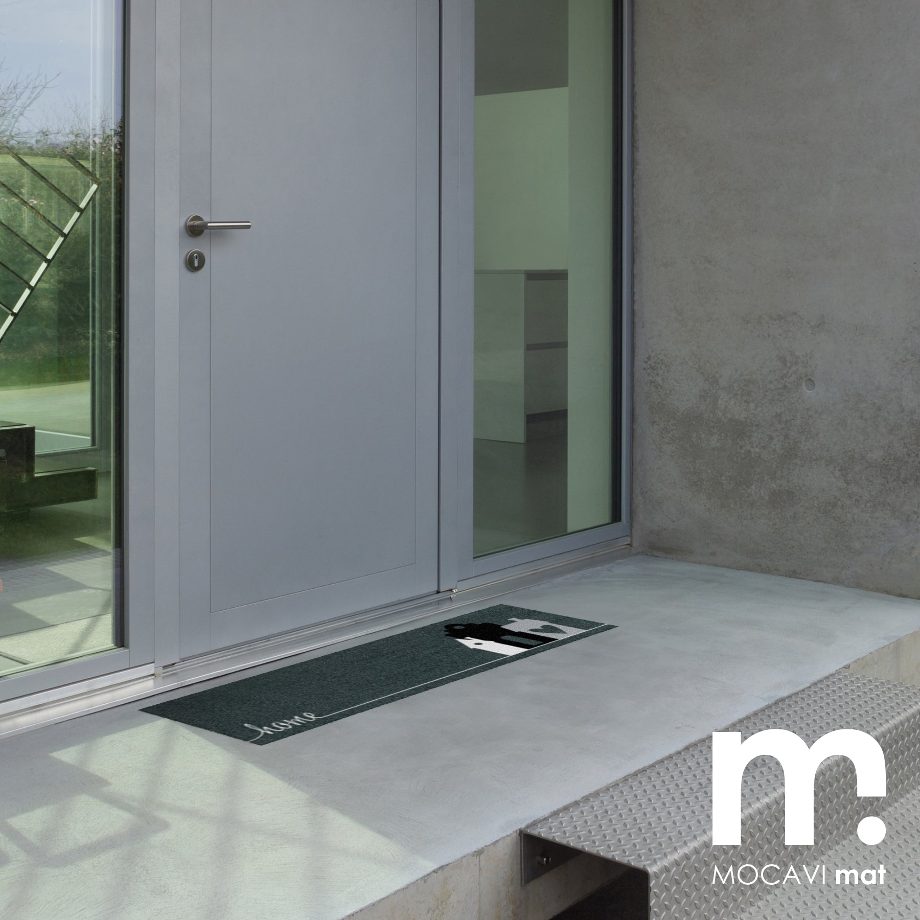 Läufer klein 30x100 Mat hygge home anthrazit