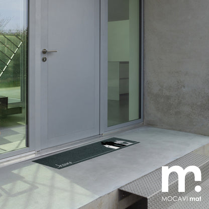 Läufer klein 30x100 Mat hygge home anthrazit