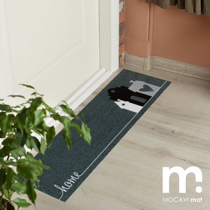 Läufer klein 30x100 Mat hygge home anthrazit