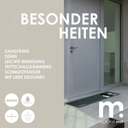 Läufer klein 30x100 Mat hygge home anthrazit