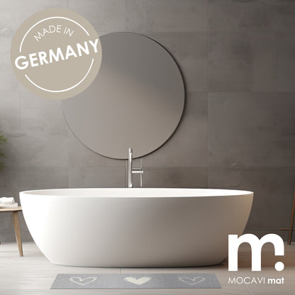 Läufer klein 30x100 Mat Schuhparkplatz Herzen beige