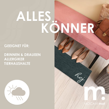 Läufer klein 30x100 Mat Hej anthrazit