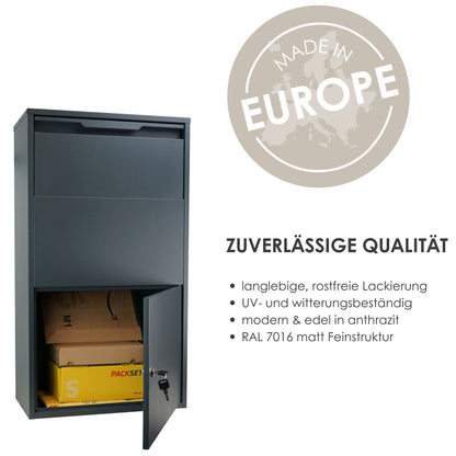 Paketkasten anthrazit hohe Qualität