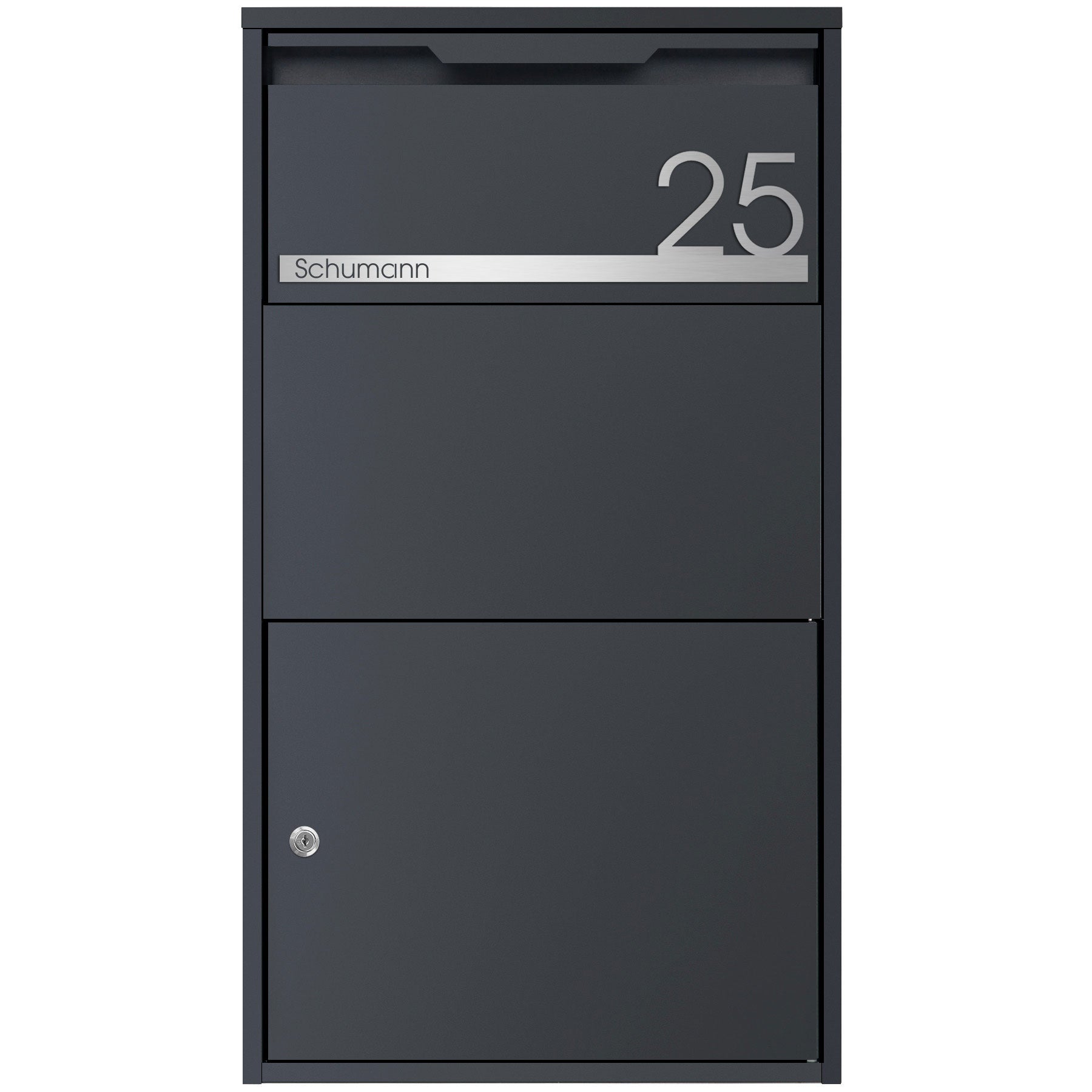 PBox 55 Paketkasten personalisiert anthrazit