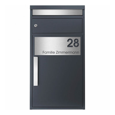 Paketbriefkasten PBox 65f Stick332 anthrazit personalisiert
