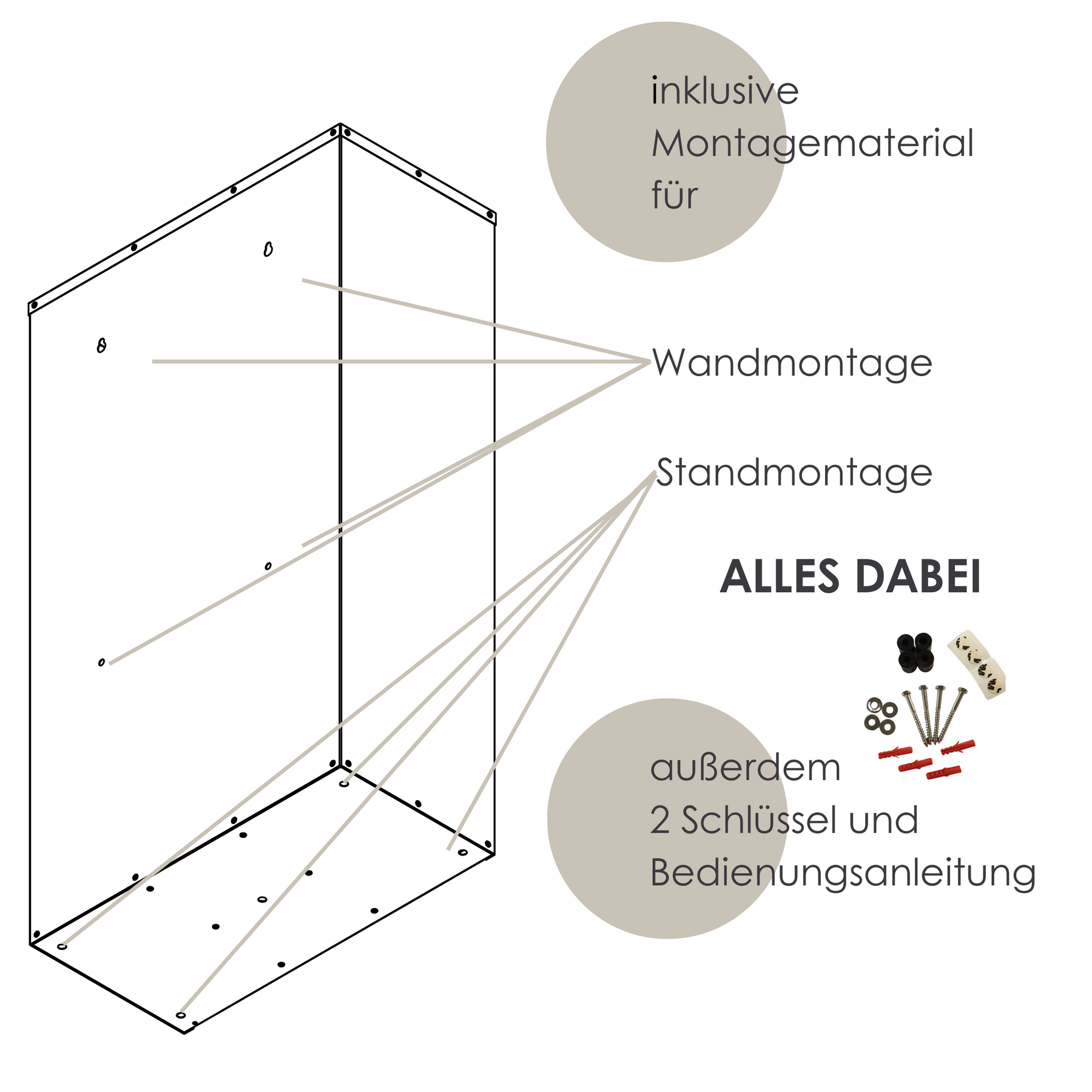 B-Ware Paketkasten PBox 55 anthrazit Sicherungseinwurf