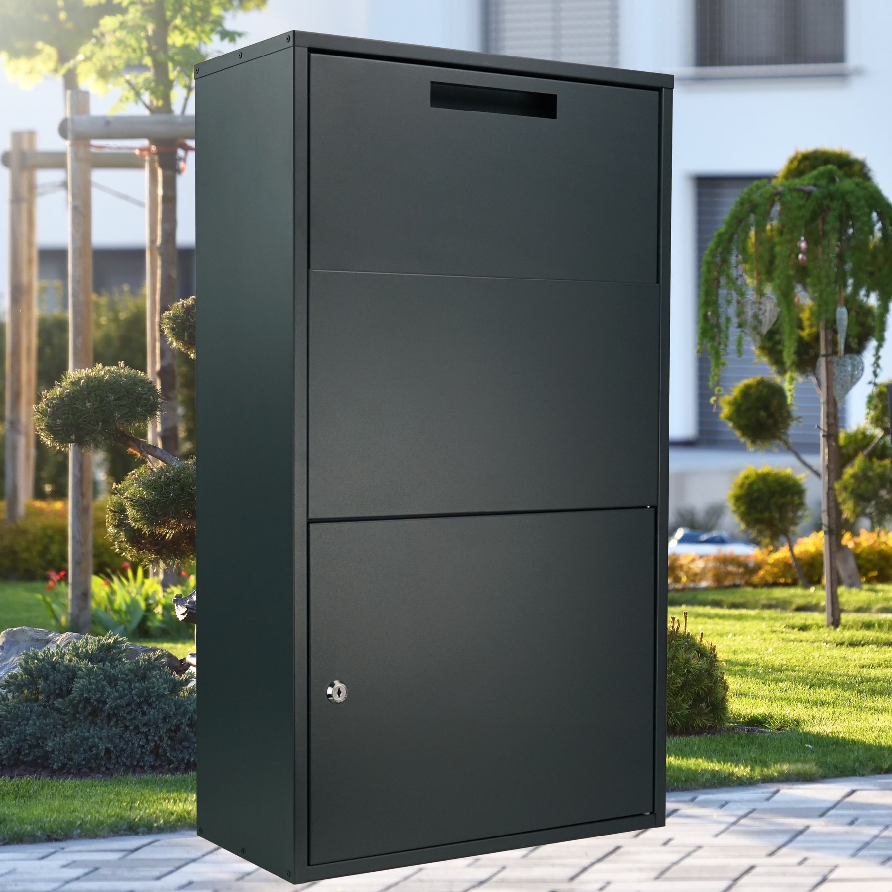 B-Ware MOCAVI Paketkasten PBox 56 anthrazit Sicherheitseinwurf