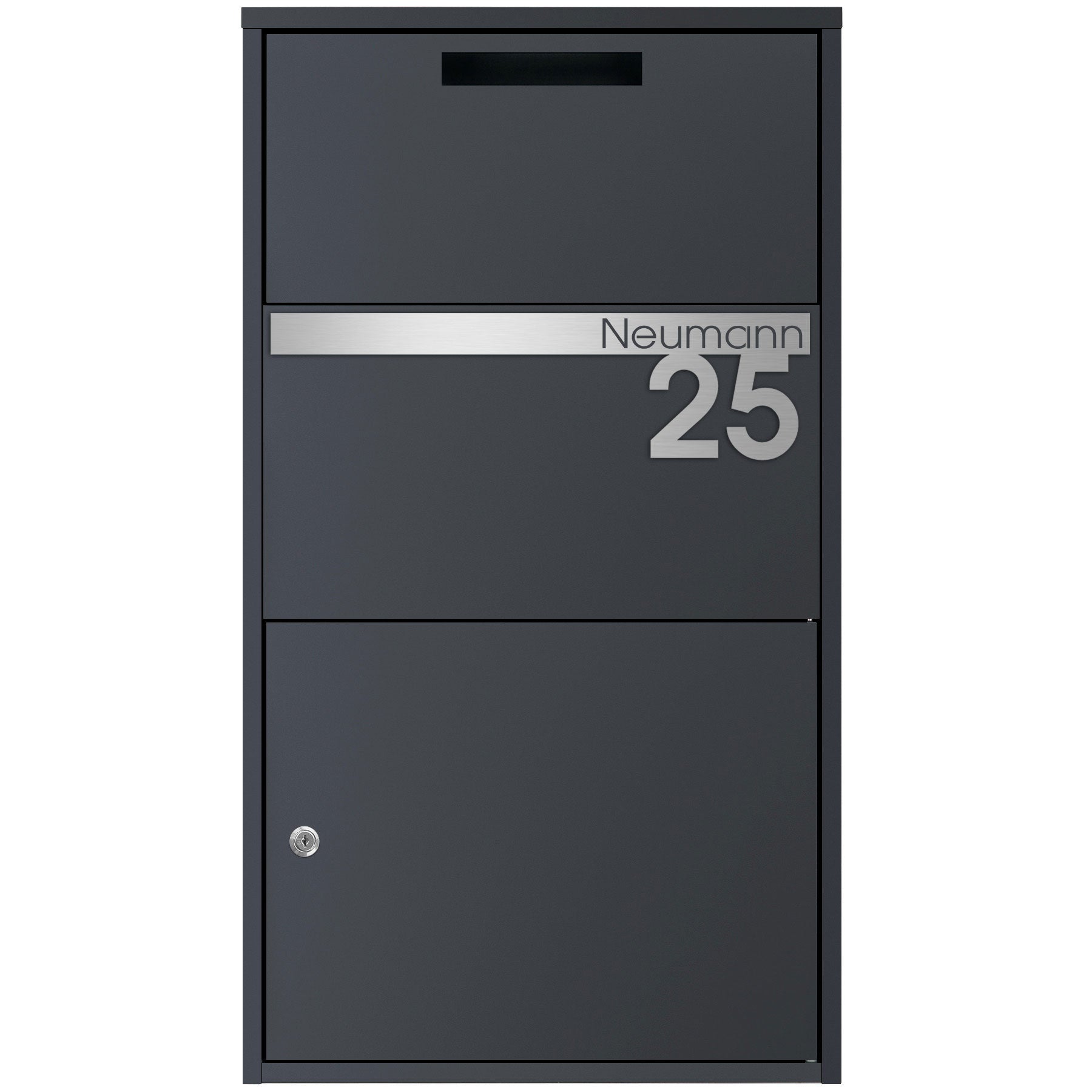 Paketbox mit Edelstahl-Personalisierung