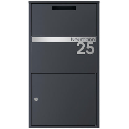 Paketbox mit Edelstahl-Personalisierung