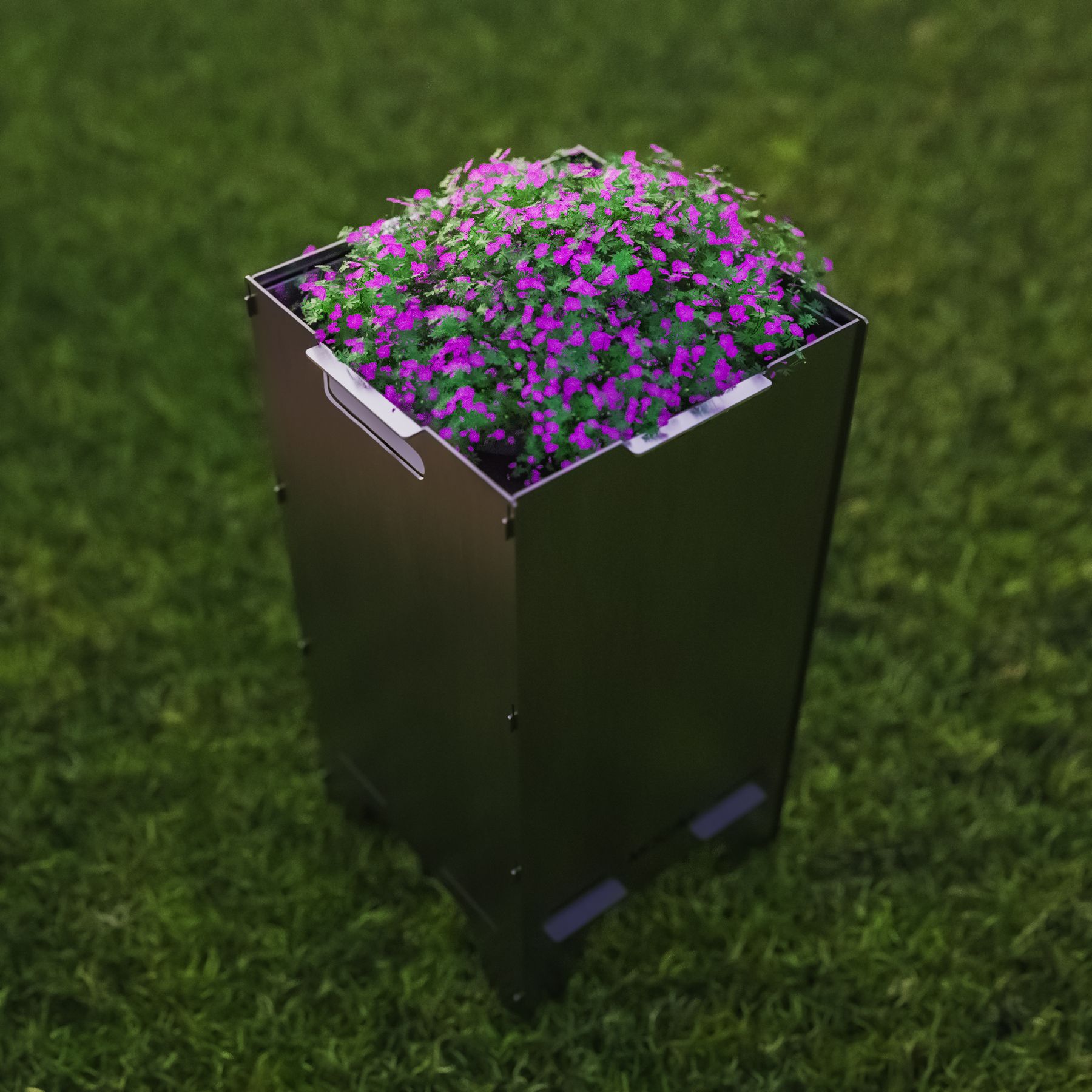 Pflanzschale Edelstahl 36 cm für Feuertonne und Feuerkorb