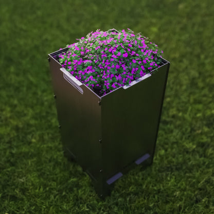 Pflanzschale Edelstahl 36 cm für Feuertonne und Feuerkorb