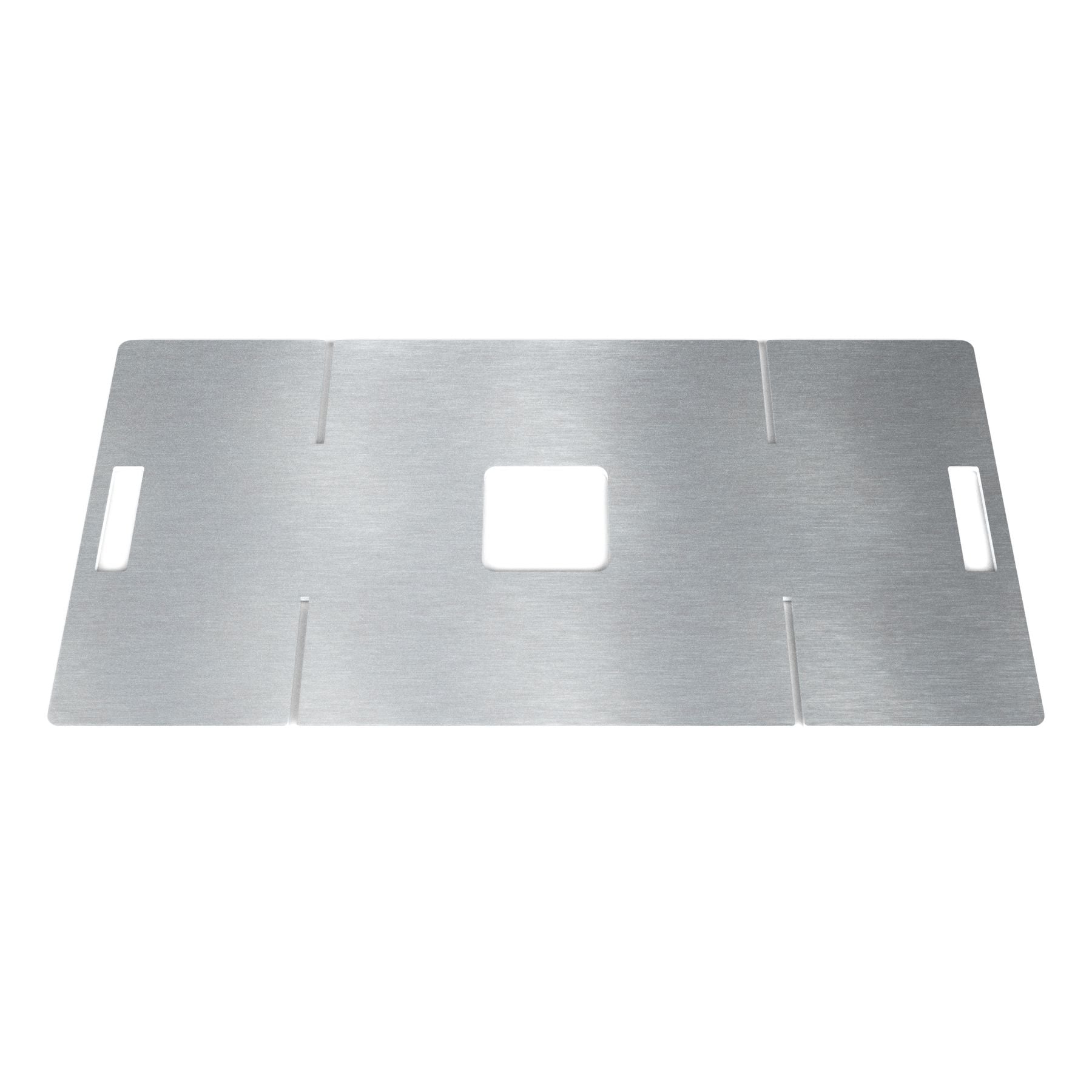 Plancha Edelstahl mit Ablage für Feuertonne und Feuerkorb