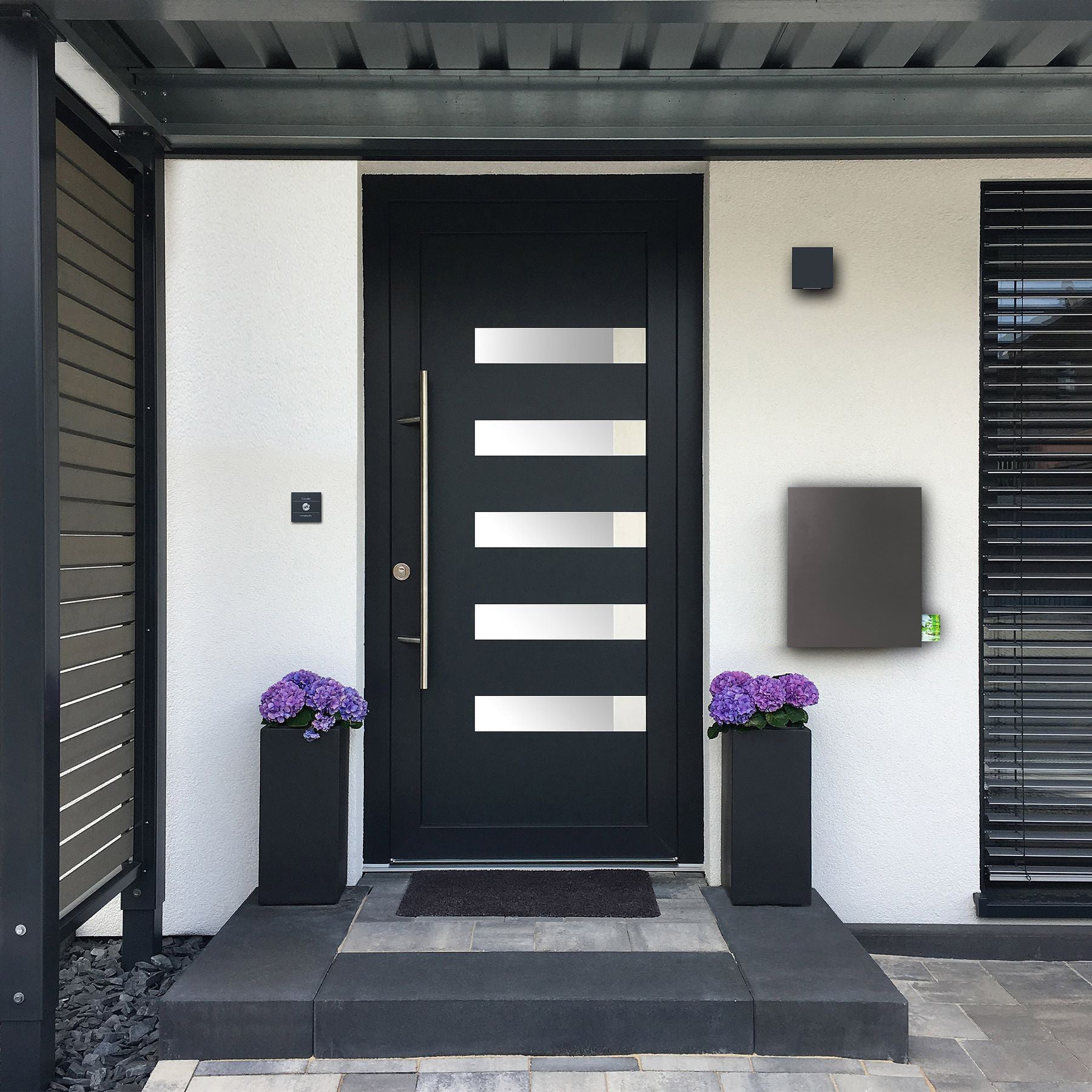 Briefkasten Box 111r dunkelgrau