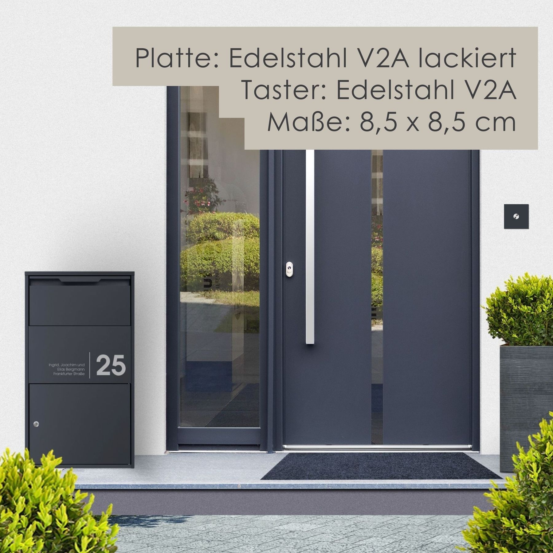 Türklingel MO-Ring 186 Nf20 anthrazit personalisiert