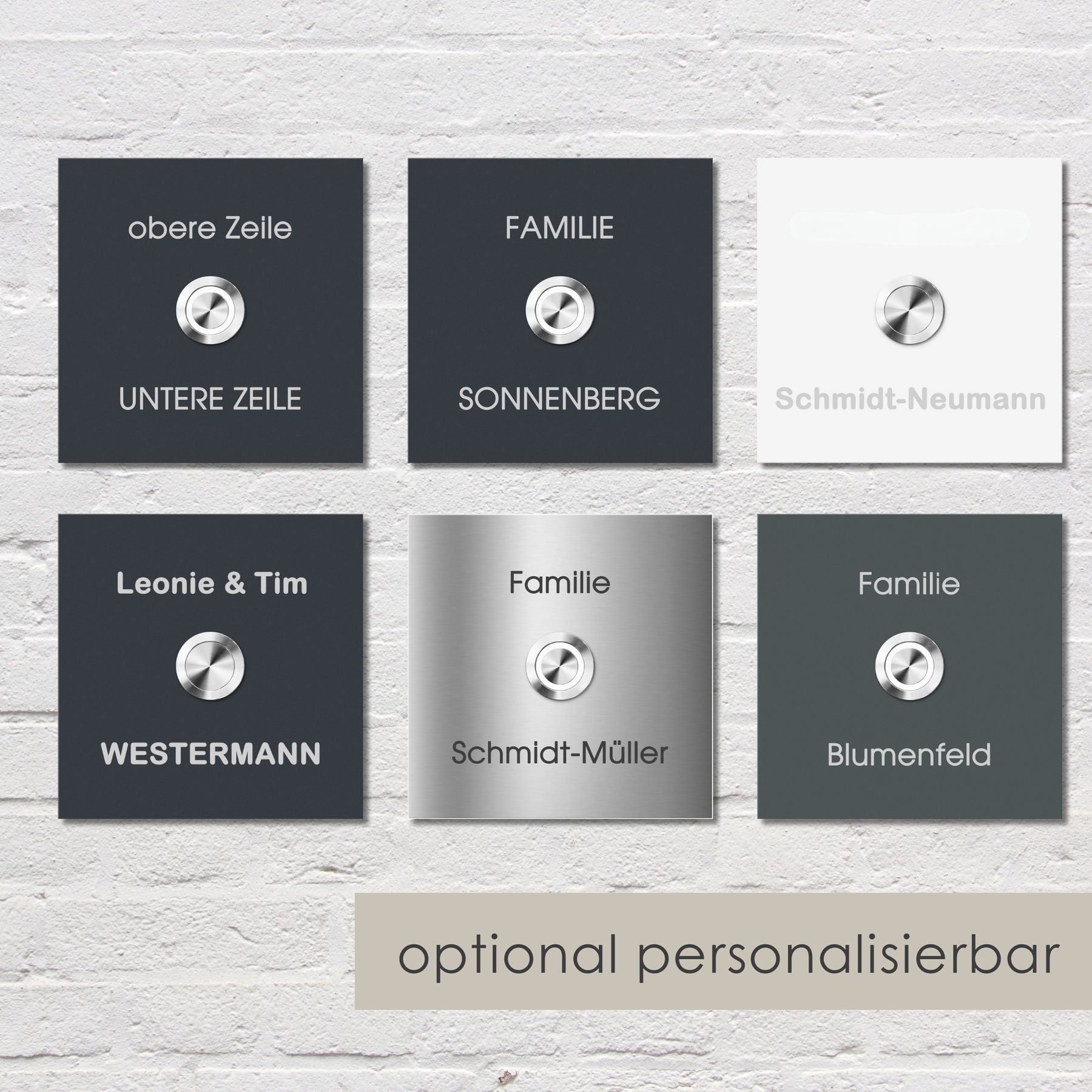 Türklingel mit Personalisierungsoption