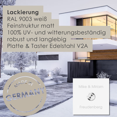 Türklingel MO-Ring 187 Nf20 weiß LED personalisiert
