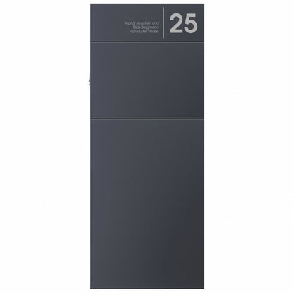 Standbriefkasten anthrazit personalisiert freistehend wetterfest 