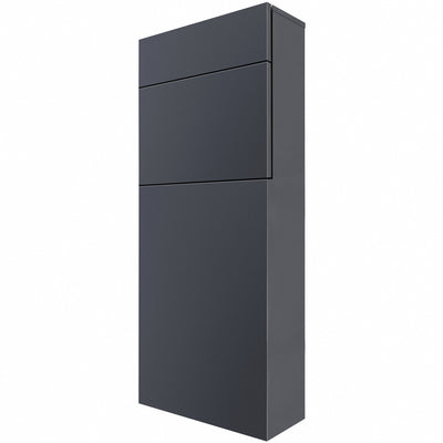 Standbriefkasten anthrazit matt - schlicht, modern und robust