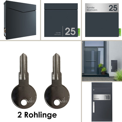 passende Briefkästen zu Schlüsselrohling