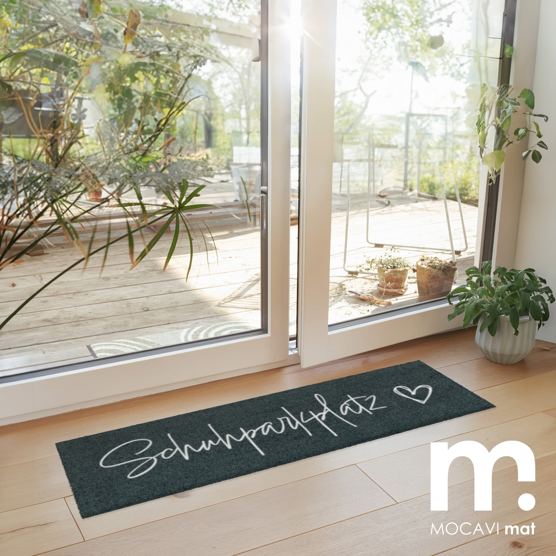 Läufer klein 30x100 Mat Schuhparkplatz anthrazit