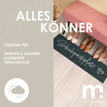 Läufer klein 30x100 Mat Schuhparkplatz anthrazit