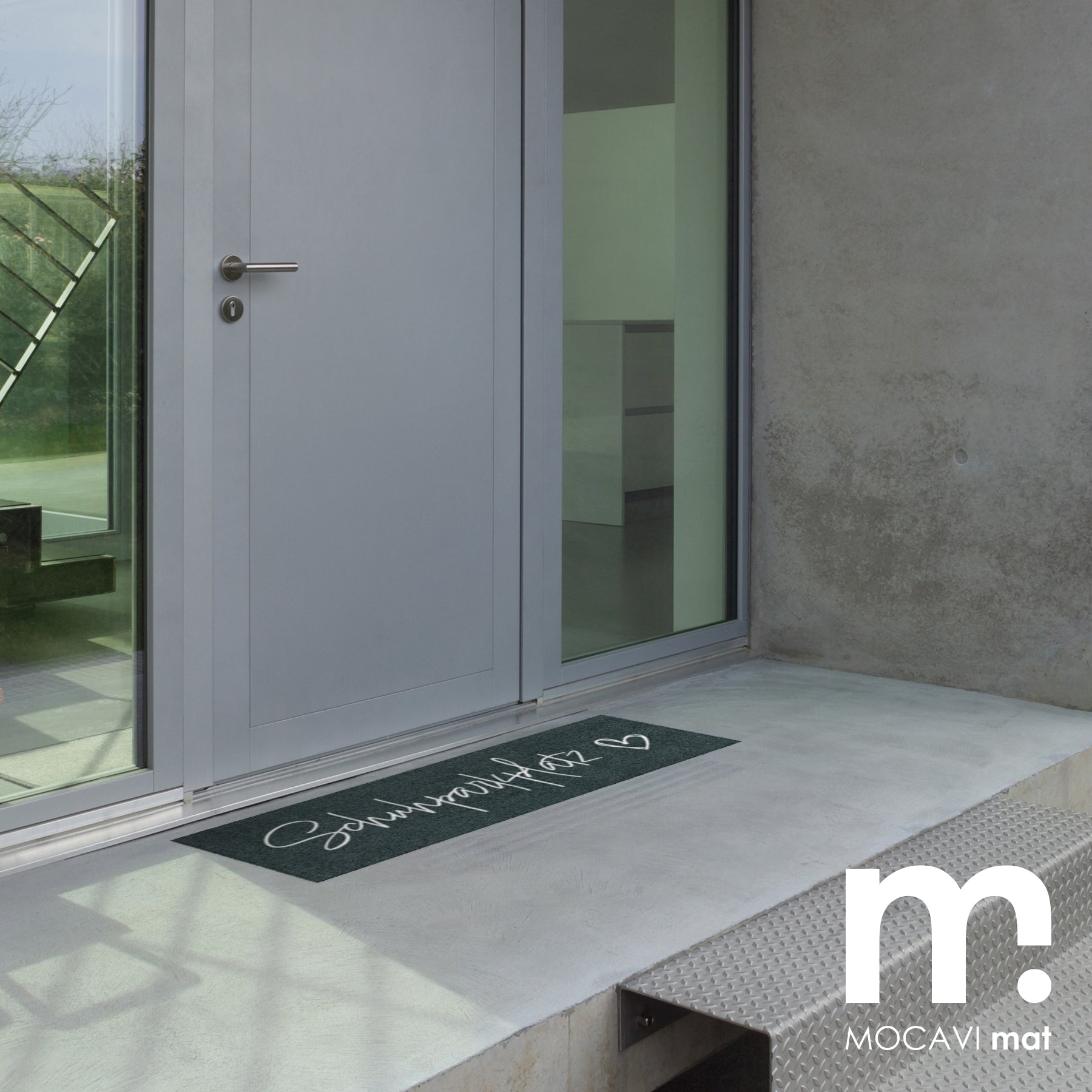 Läufer klein 30x100 Mat Schuhparkplatz anthrazit