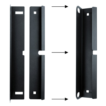 Befestigungsset an Stabmattenzaun für ZBox 111 anthrazit (RAL 7016) Stabmattenwinkelset