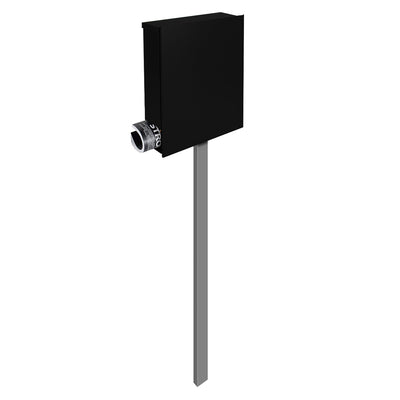 Stand 310 Briefkasten-Ständer silber matt RAL 9006
