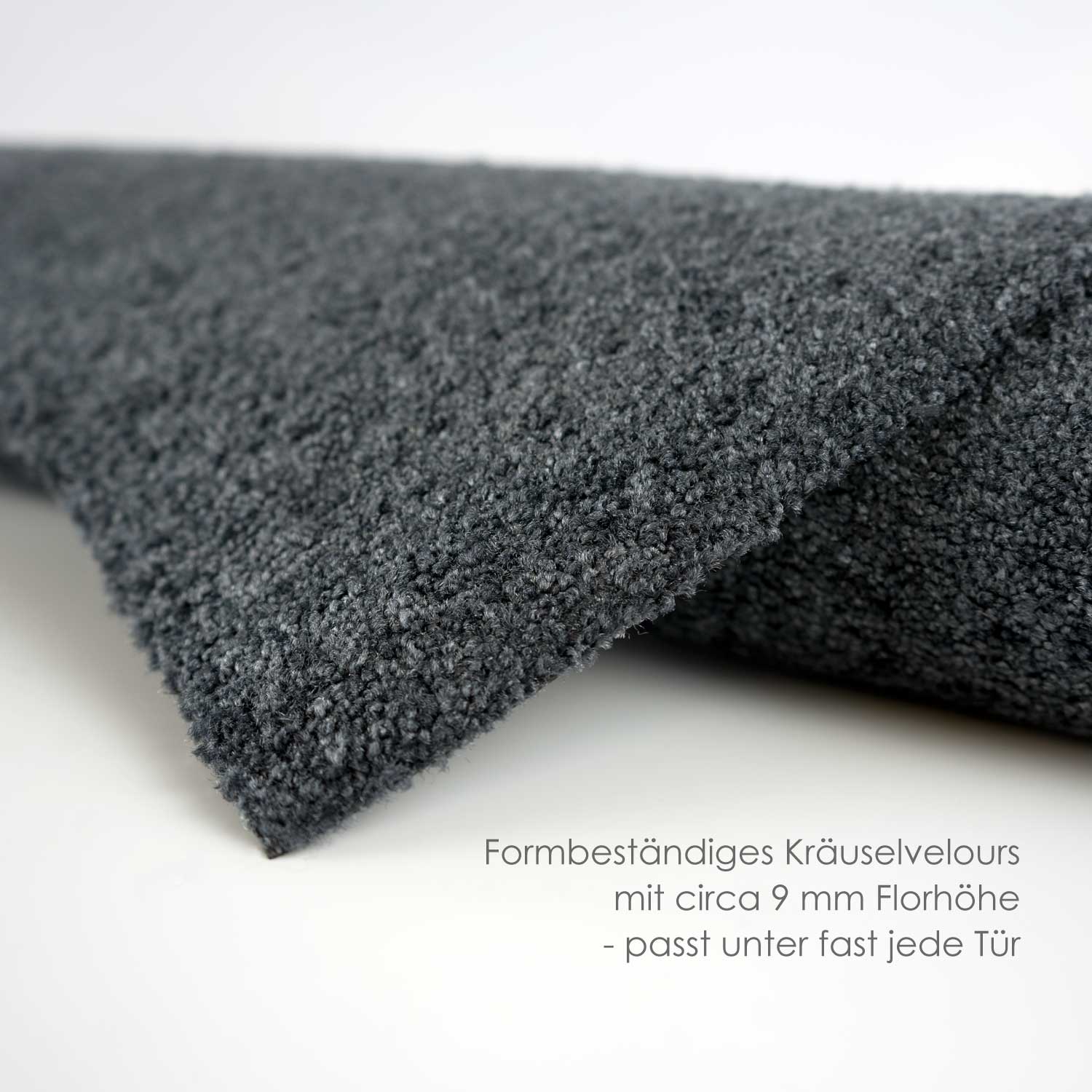 Fußmatte 60 x 100 cm Mat gestreift anthrazit randlos